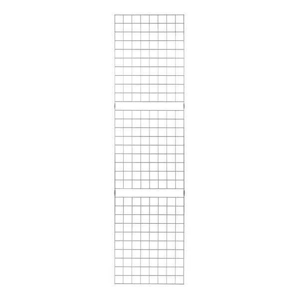 2'x8' Chrome Portable Grid Panel, Pack Of 3, Econoco, Mfr#: C2X8